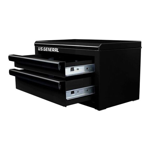 U.S. GENERAL Mini Steel Toolbox, Black - Picture 4 of 4